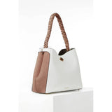 Luella Grey Adriana Woven Handle Hobo In White