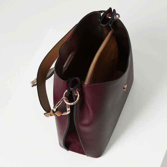 ALEXI HOBO TOTE PLUM/TAN