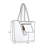 Luella Grey Cindy Casual Tote With Laptop Pouch In Black