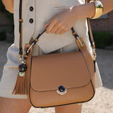 Luella Grey Diana Top Handle Crossbody In Camel