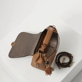 Luella Grey Diana Top Handle Crossbody In Camel