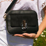 Luella Grey Elsa Camera Crossbody Bag Black