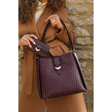 Luella Grey Flora Weave Hobo In Cherry