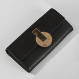 Luella Grey Lexi Black Molten Resin Clasp Large Purse Black
