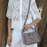 Luella Grey Maggie Weave Crossbody In Peat