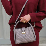 Luella Grey Maggie Weave Crossbody In Peat