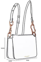 Luella Grey Margarita Zip Top Crossbody In Black