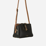 Luella Grey Margy Black Zip Top Crossbody in Black