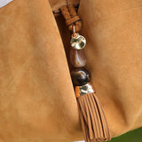 Luella Grey Pandora Suede Hobo in Camel