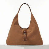 Luella Grey Pandora Suede Hobo in Camel