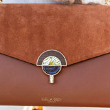 Luella Grey Peta Chain Handle Crossbody In Conker