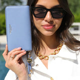 Luella Grey Ramona Large Purse In Cornflower Blue