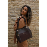 Luella Grey Sienna Hobo Tote In Chocolate