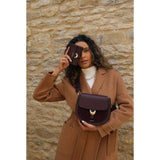 Luella Grey Venetia Saddle Crossbody In Cherry