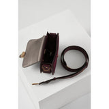 Luella Grey Venetia Saddle Crossbody In Cherry