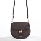 Venetia Chocolate Saddle Crossbody In Chcolate