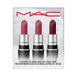 MAC Lustrelite Mini Lipstick Trio - Pink (Worth £45)