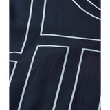 Masai Mageam Tunic Graphic Print In Navy