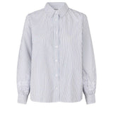 Masai Maisavora Embroidered Stripe Shirt In Navy Stripe