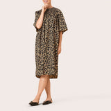 Masai Nirassa Dress In Pale Khaki Print