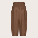 Masai Pallas Linen Trousers In Chestnut