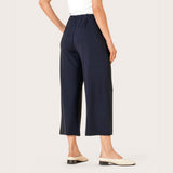 Masai Piri Jersey Crop Trousers In Navy