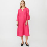 Nasya Dress In Carmine Pink