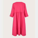 Nasya Dress In Carmine Pink