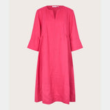 Nasya Dress In Carmine Pink