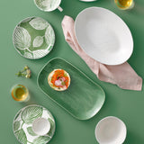 Maxwell & Williams Panama Floral Oblong Platter in Kiwi Green