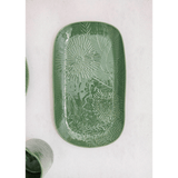 Maxwell & Williams Panama Floral Oblong Platter in Kiwi Green
