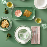 Maxwell & Williams Panama Oblong Leaf Platter in Kiwi Green