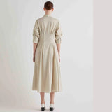 MEI MEIJ Long Shirt Dress In Fog