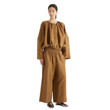 MeiMeij Pantaloni Dritti Lunghezza Cropped In Oak