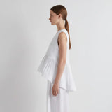 MEIMEIJ Blusa Con Plisse Al Fondo In White
