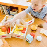 Melissa & Doug Wooden Play Food Groups Set 21 Pieces