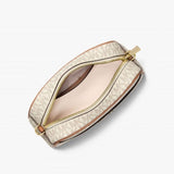 Jet Set Small Signature Logo Camera Crossbody Bag In Vanilla Acorn