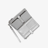 Michael Kors Adele Metallic Leather Smartphone Wallet Silver