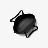 Michael Kors Eliza Extra-Large Pebbled Leather Reversible Tote Bag in Black