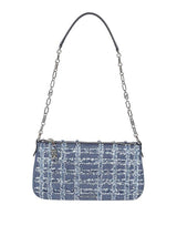 Michael Kors Empire Frayed Cotton Bag in Denim