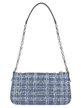 Michael Kors Empire Frayed Cotton Bag in Denim