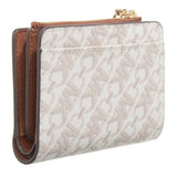 Michael Kors Empire Medium Snap Coin Billfold In Vanilla/lugg