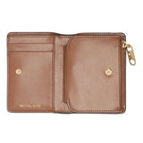 Michael Kors Empire Medium Snap Coin Billfold In Vanilla/lugg