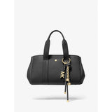 Michael Kors Gold-Tone and Speckled Cord Bag Charm In Black
