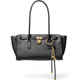 Michael Kors Hamilton Moderne Small Leather Satchel In Black