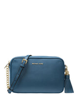 Michael Kors Jet Set Chain Strap Camera Bag In Dark Chambray