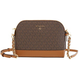 Michael Kors Jet Set Charm Dome Large Crossbody Bag in Brown/Acorn