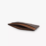 Michael Kors Jet Set Charm Monogram Faux-leather Card Holder In Brown