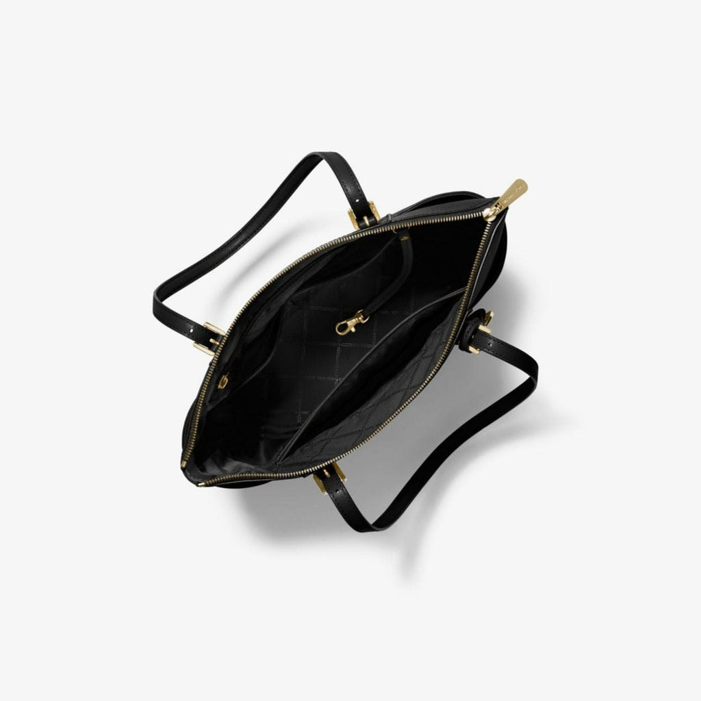 MICHAEL Michael Kors Jet Set Large Saffiano Leather Top-Zip Tote Bag  (Coral): : Fashion