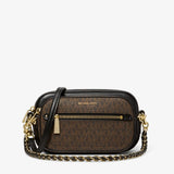 Michael Kors Jet Set Logo and Leather 4-in-1 Crossbody Bag Brown/Black
